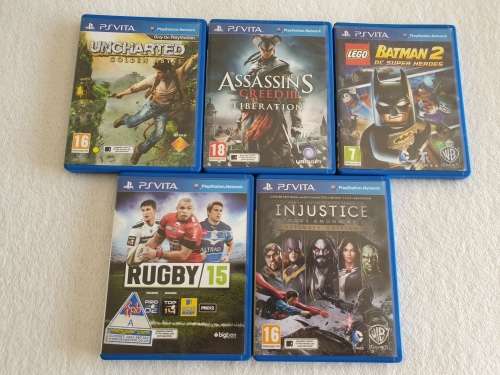 PS / Playstation Vita Console + 5 Games + 4GB Memory Card (Wifi)