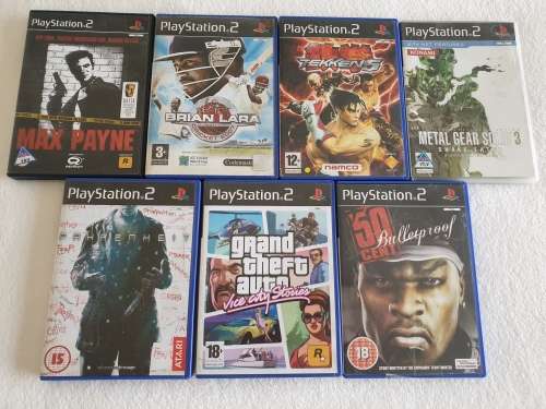 PS2 / Playstation 2 ''Phat'' Console + 7 Games + Controller