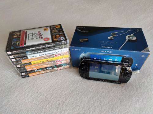 PSP / Playstation Portable Console (Model 1004) + 10 Games + Original Box