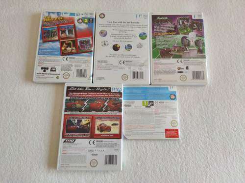 Nintendo Wii Console + 5 Games + Original Box