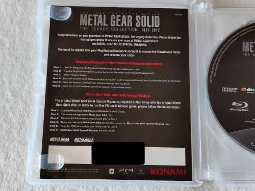 Metal Gear Solid The Legacy Collection - PS3/Playstation 3 Game