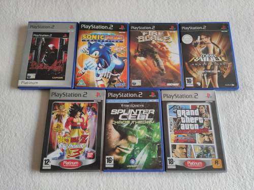 PS2 / Playstation 2 Slim Console + 7 Games + Controller + Memory Card