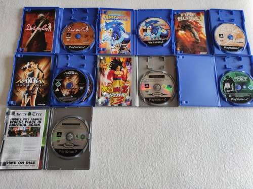 PS2 / Playstation 2 Slim Console + 7 Games + Controller + Memory Card