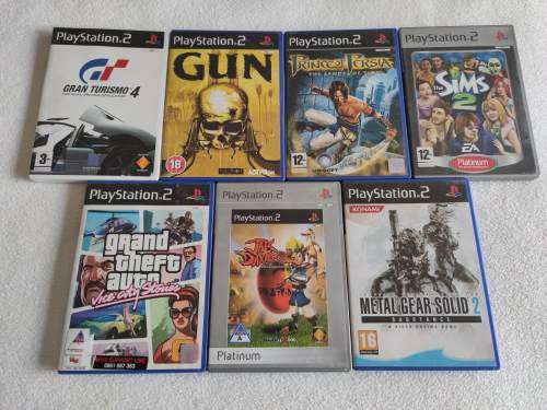 Playstation 2 Console + 7 Games