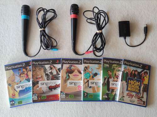 SingStar Microphones + PS2 SingStar Games - Playstation 2 (PAL)
