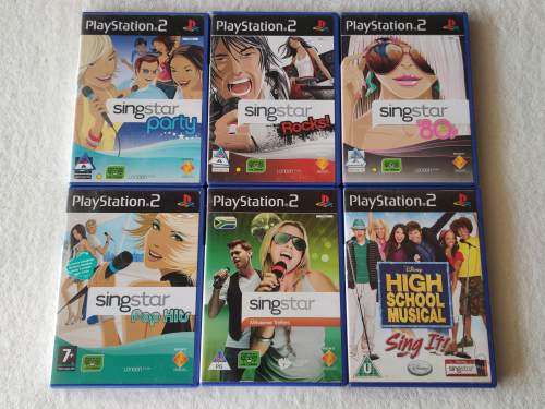 SingStar Microphones + PS2 SingStar Games - Playstation 2 (PAL)