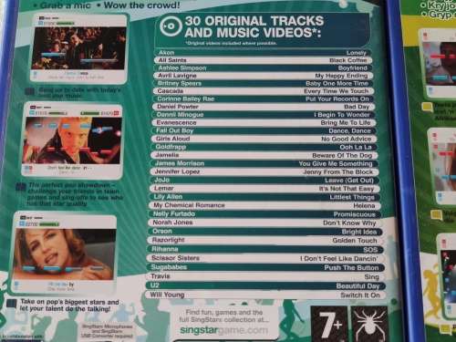 SingStar Microphones + PS2 SingStar Games - Playstation 2 (PAL)