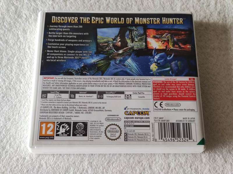 Monster Hunter 3 Ultimate - Nintendo 3DS Game (EUR)