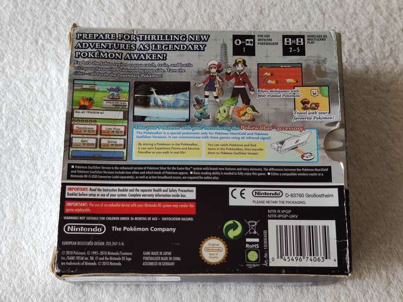 Pokemon SoulSilver + Pokewalker - Nintendo DS Game