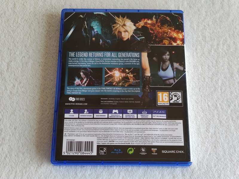 Final Fantasy VII Remake - PS4 / Playstation 4 Game