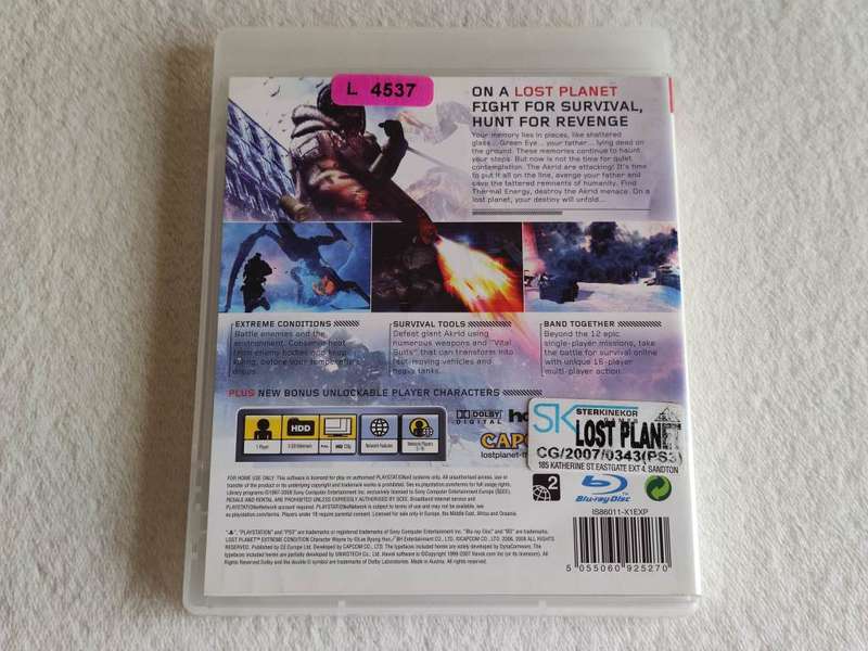 Lost Planet Extreme Condition - PS3/Playstation 3 Game