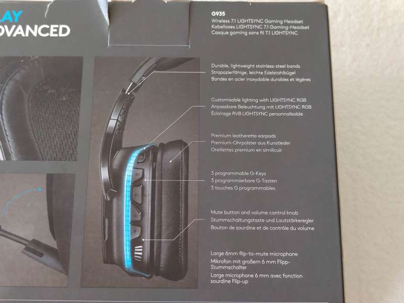 Logitech G935 - Wireless Gaming Headset (PS5/PS4/PC/Nintendo Switch)