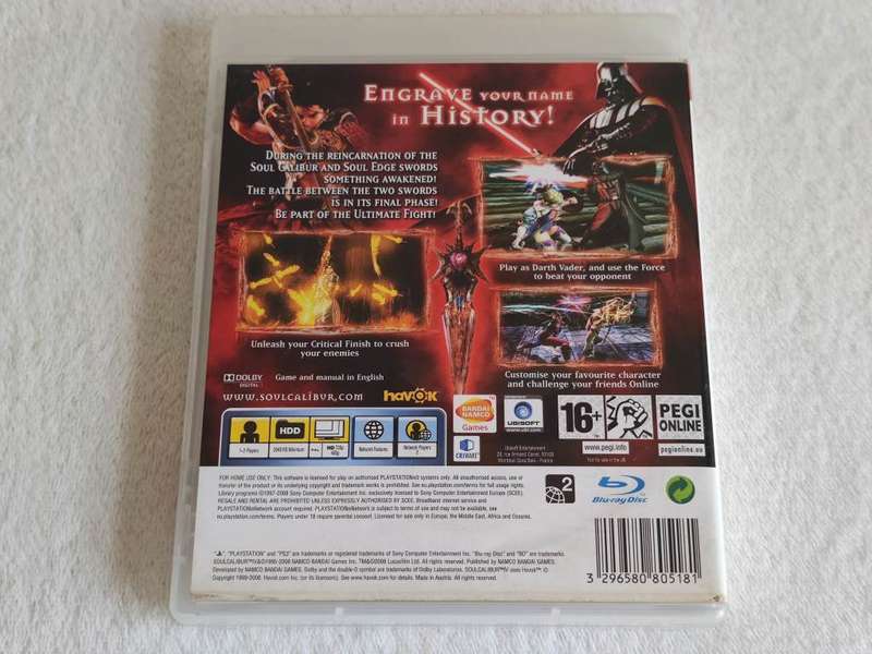 SoulCalibur IV - PS3/Playstation 3 Game