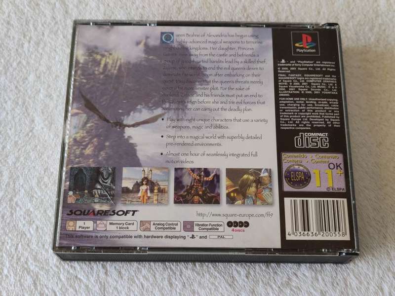 Final Fantasy IX - PS1 / Playstation One Game (PAL)
