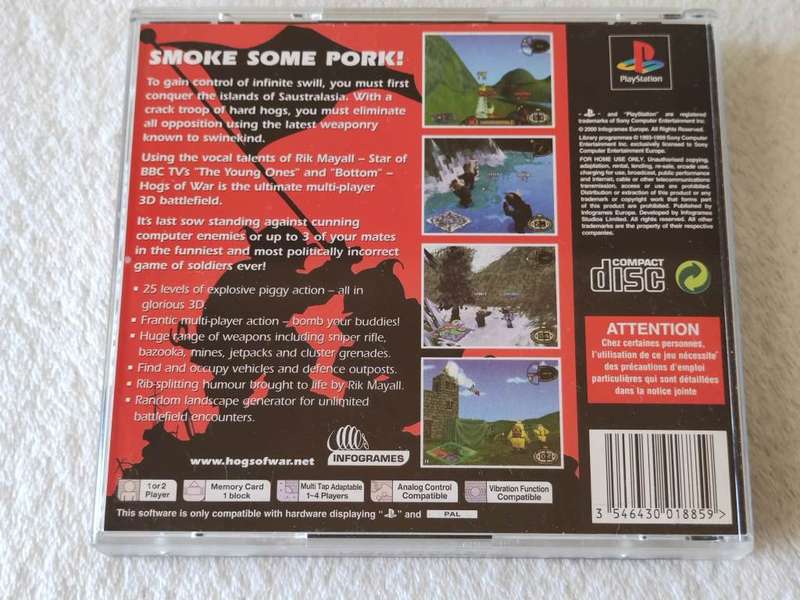 Hogs Of War - PS1 / Playstation One Game (PAL)