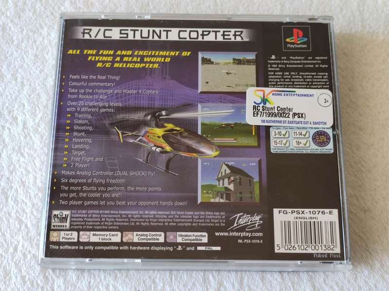 R/C Stunt Copter - PS1 / Playstation One Game (PAL)