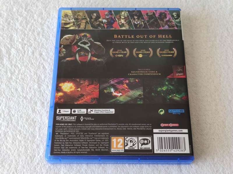Hades - PS5 / Playstation 5 Game