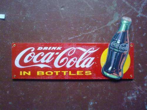 Coca Cola wooden sign