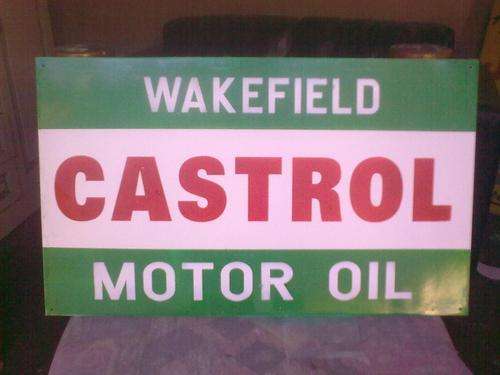 Awesome steel Castrol Sign