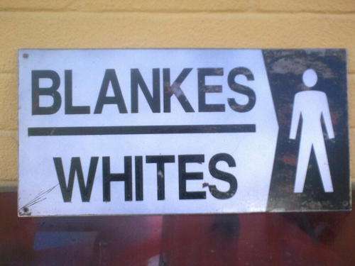 Rare Apartheid sign