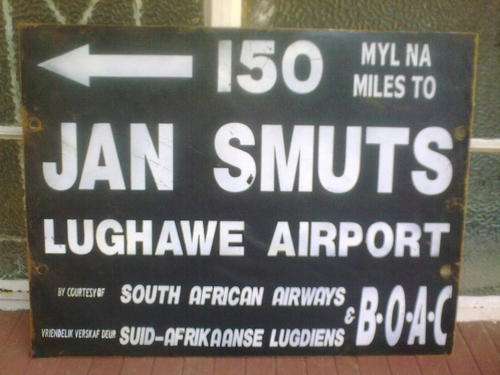 Original Jan Smuts Sign (steel)