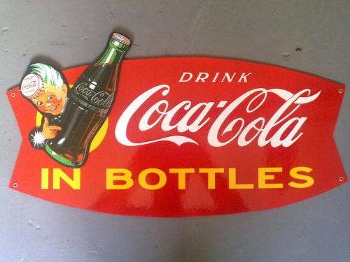 Coca Cola Fishtail Sign