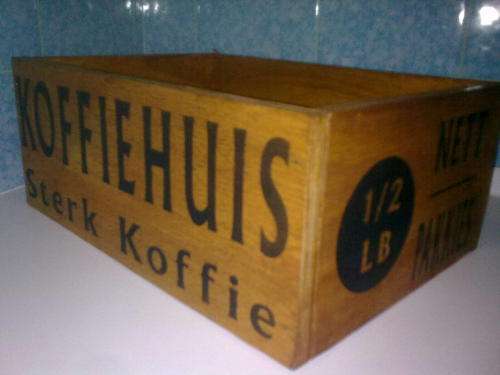 Wooden Koffiehuis crate