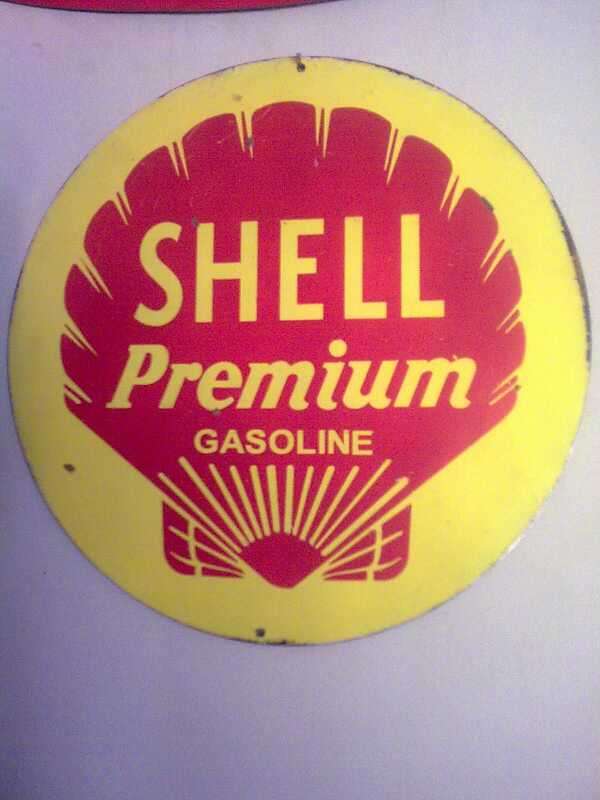 Awesome steel shell sign. Size: 800mm Diameter