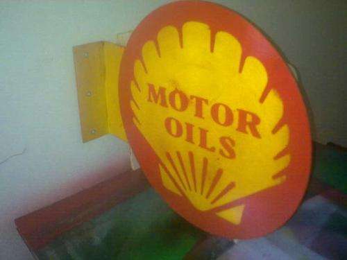 Shell Double Flange Sign