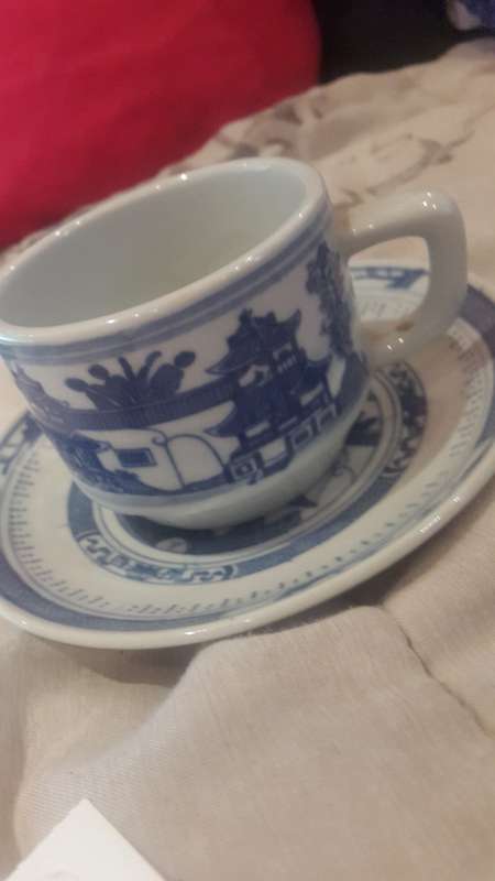 blue and white duo
