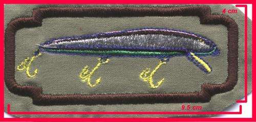 Sew on Embroidered Lure for your Jacket