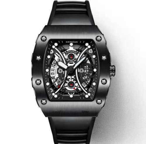 Black IP plated gents watch. **Pre-order item**