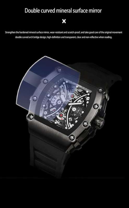 Black IP plated gents watch. **Pre-order item**