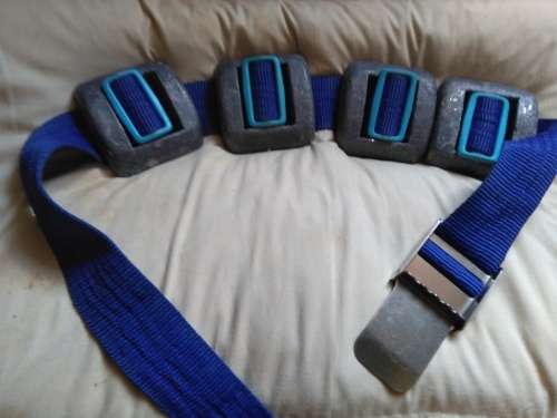 Diving belt and weights