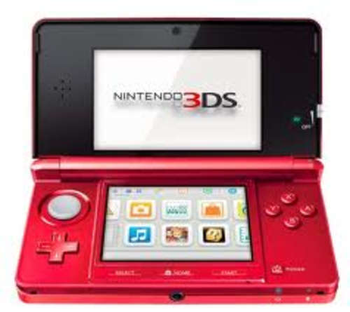 Nintendo 3DS Red With Gateway 3DS Flash Cart for Playing 3DS Roms.
