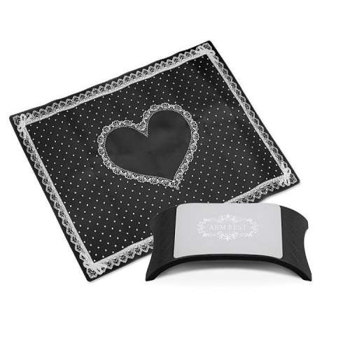 Nails Arm Rest Set - Black