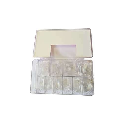 500 Piece Nail Extention Half Tips - White