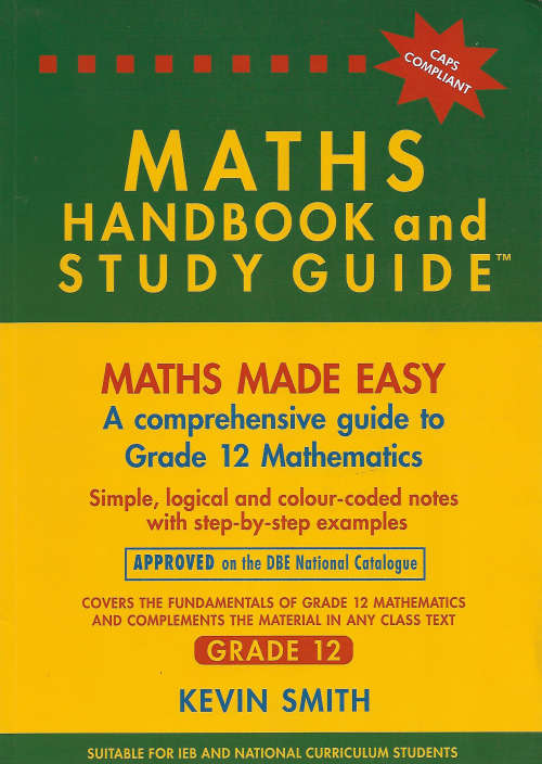 Maths Hand Book And Study Guide