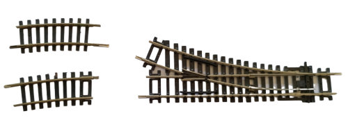 HO Train tracks - Retired Lot of Premium Train Track sections - Various Makes, Brass