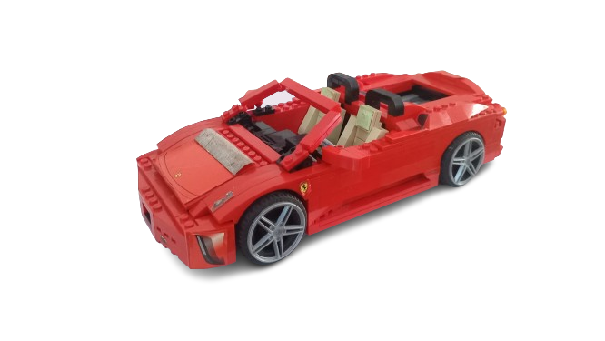 LEGO 8671 Ferrari 430 Spider 1:17 - Lego Racers 8671 Ferrari 430 Spider
