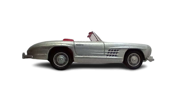 HO SCALE Mercedes Benz 300 SL and 1960s FORD Cargo Truck