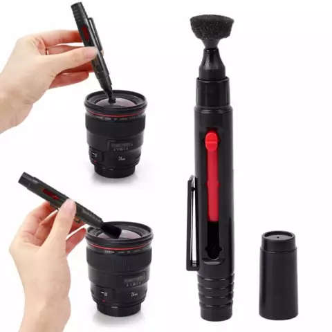 Lens cleaner and cloth