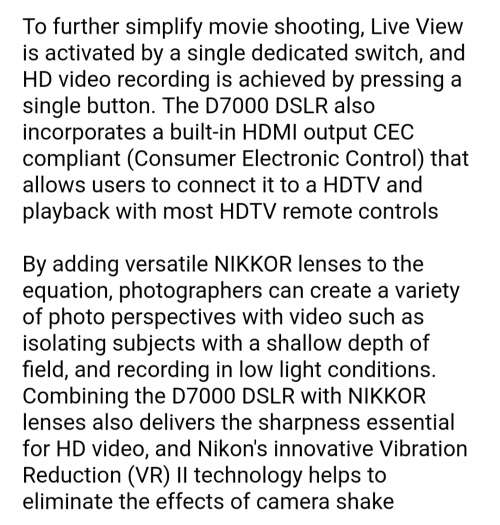 Brand new nikon d7000 body only 16.2 Mp and 1080 HD video recording