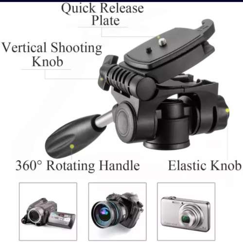 Lightweight Aluminum Mactrem PT55 Travel Camera Tripod for Dslr and phone