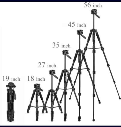 Lightweight Aluminum Mactrem PT55 Travel Camera Tripod for Dslr and phone