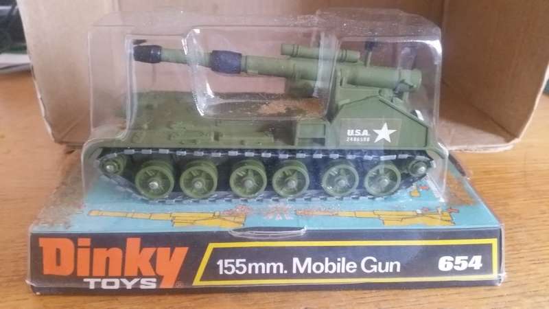 Dinky #654 155mm Mobole Gun