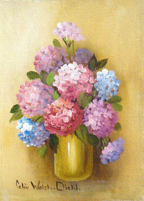 Celia Walsh-Diehl (1915-1993)  "BARGAIN OF THE YEAR"   Oil painting. (GP.R1500-)  Size 177m x 125mm