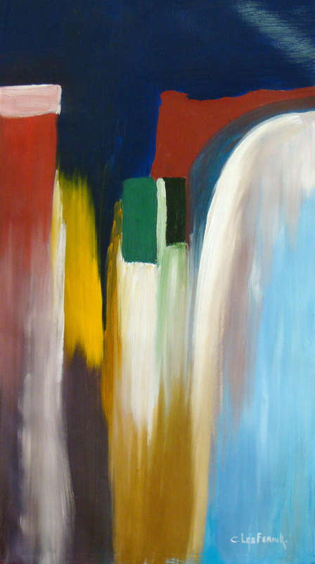 " DAY DREAMER"   Oil on Canvas Painted by C. Leeferink.  ABSTRACT  Original. Size: 660mm x 360mm