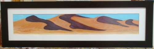 NAMIBIA  -  Artist.  C. Leeferink  -  BEAUTIFULLY   FRAMED  -  Size 660mm x 200mm