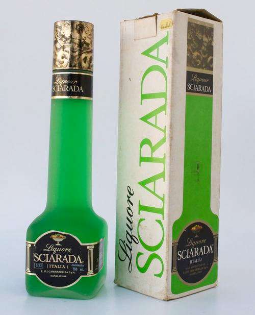 FOR THE BAR - Vintage LIQUEUR SCIARADA still sealed and in its original box